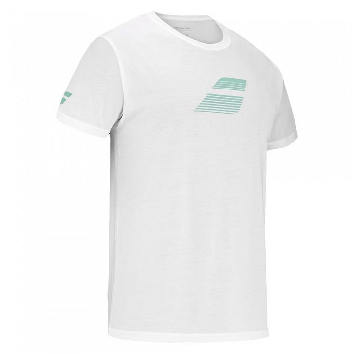 Babolat Exercise Big Flag Tee White